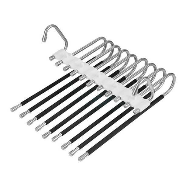 Estante colgante multifuncional Sunnimix organizador de armario Negro Percha para pantalones
