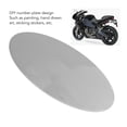 thumbnail image 3 of Motorcycle Oval Number Plate Aluminum DIY Design Long Lasting Easy Installation for Personalization, 3 of 7