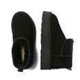 thumbnail image 3 of EVER AU Women Heron Ultra Mini Platform Boots - Black, 3 of 11