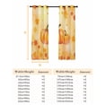 thumbnail image 6 of Fsddascl Orange Pumpkin Blackout Curtains for Bedroom/Living Room, Thermal Insulated Kitchen Curtains, Fall Maple Leaves Ombre Thanksgiving Grommet Darkening Window Treatment Drapes 52"x72"x2, 6 of 6