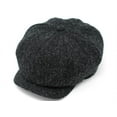 thumbnail image 3 of Hanna Hat Irish Tweed Newsboy Cap for Men, Dark Gray, Large, 3 of 3