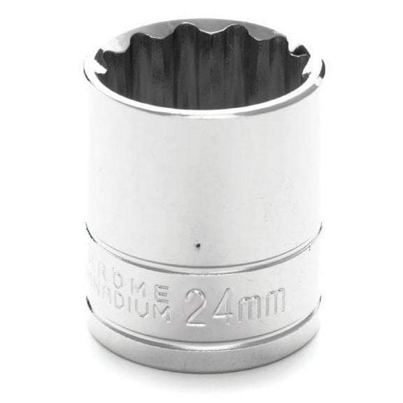 Wilmar W32824 1/2" Drive 12-Point Socket, 24mm