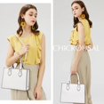 thumbnail image 2 of Bolso de mano CHICAROUSAL con forma de bandolera, piel sintética, color blanco, 2 of 8
