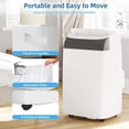 thumbnail image 2 of Takywep 14000 BTU Portable Air Conditioner with Cooling, Dehumidifying & Fan, White, For Home & Office, 2 of 7