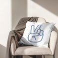 thumbnail image 2 of Preppy Pillow Covers 18x18,Toddler Boy Room Decor,Little Man Cave Preppy Peace Sign Decorative Pillowcase Throw Pillow Cover,Boy Nursery Pillow for Sofa Bed Boy Teen Room Dorm Decor（Blue）, 2 of 5
