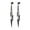 Black, variant on Womens Stainless Steel Triple Triangle Dangle Stylish Chain Chandelier Edgy Drop Earrings, Pink Rose Gold