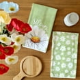 thumbnail image 2 of Jbralid White Flower Spring Kitchen Towels Dish Towels Set of 2, Bloom Hand Towels 16x27.5 Inch Drying Dishcloth, Farmhouse Home Seasonal Spring Decorations, 2 of 5