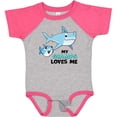 thumbnail image 3 of Inktastic My Gramps Loves Me with Cute Sharks Boys or Girls Baby Bodysuit, 3 of 5