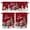 Red, variant on Red Truck Christmas Kitchen Curtains, Kitchen Curtains and Valances Set of 3, Xmas Tree Snowflake Gifts Winter Light Filtering Tailored Tier Curtain 24 Inch Length Drapes for Cafe Sink Bedroom