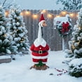 thumbnail image 4 of Christmas Snowflakes Porch Goose Outfit 23 Inch Cement Red and White Goose Dress and Hat Clothes Costume Set for Yard Lawn Outdoor Garden Patio Statue Xmas Santa Holiday Decor, 4 of 5
