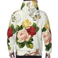 thumbnail image 7 of Daiia Vintage Bike Flower Butterfly for Men's Fashion Hoodies & Sweatshirts with Kangaroo Pocket Hooded Sweatshirt Breathable & Moisture Wicking-X-Large, 7 of 7