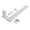 For Straight Vinyl Fence + 30" H, variant on Picket Fence Post 30" High for Straight Vinyl PVC Garden Fence White