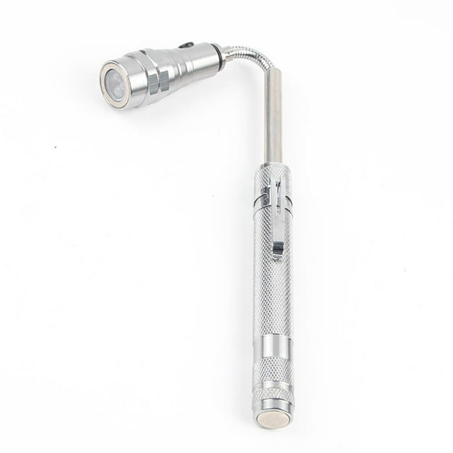 NARABB 3 Lamp Strong Suction Iron Stretching Steel Tube Metal Hose Any Bend LED Multifunctional Flashlight