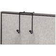 thumbnail image 6 of 75510 Double Coat Hook, for Partitions, Wire, 4-Inch x5-1/8-Inch x6-Inch, Black, 6 of 6