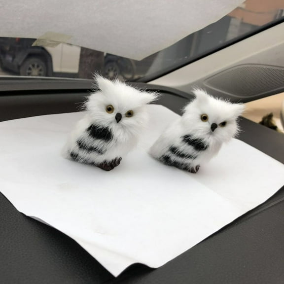 Guanhe Simulated Owl Christmas Ornaments Gift for Kids, Animal Model Christmas Tree Decoration Hanging Party Decoration
