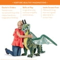 Melissa & Doug Lifelike Plush Giant Winged Dragon Stuffed Animal (36 x