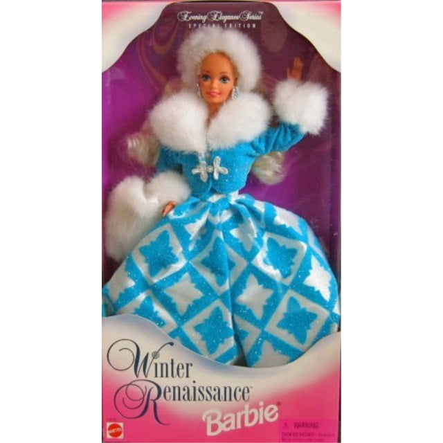 Winter Renaissance Barbie Evening Elegance Series Blonde 1998 Mattel #15570 