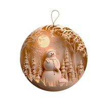 Holloyiver Nativity Scene Ornaments, Christmas Acrylic 3D Hanging Ornament Pendant for Xmas Tree Birth of Jesus Christian Decor Religious Gift for Family Friends and Christian