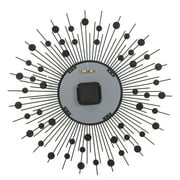 Anqidi 24 Modern Luxury Large Wall Clock, Round Diamond Non-Ticking Silent Decorative Clock for Living Room Office