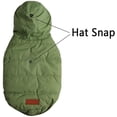 thumbnail image 2 of Sudadera con capucha para perro Vecomfy, forro polar, extra cálida, color verde invierno S, 2 of 18