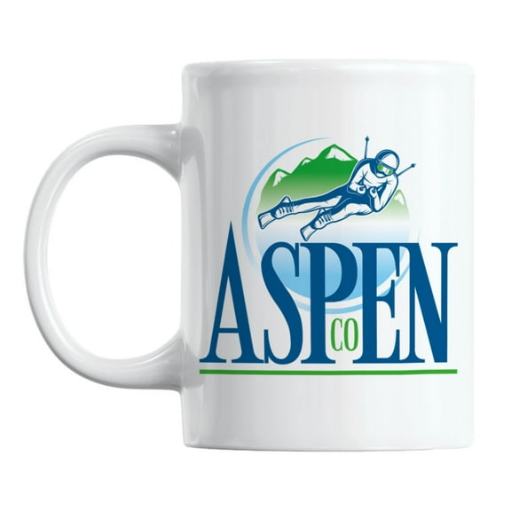 Snowboarding in Aspen Co or Colorado Themed Coffee & Tea Mug (11oz)