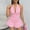 Pink, variant on Sexy Deep V-Neck Short Dress Summer Low-Cut Halter Neck Dress