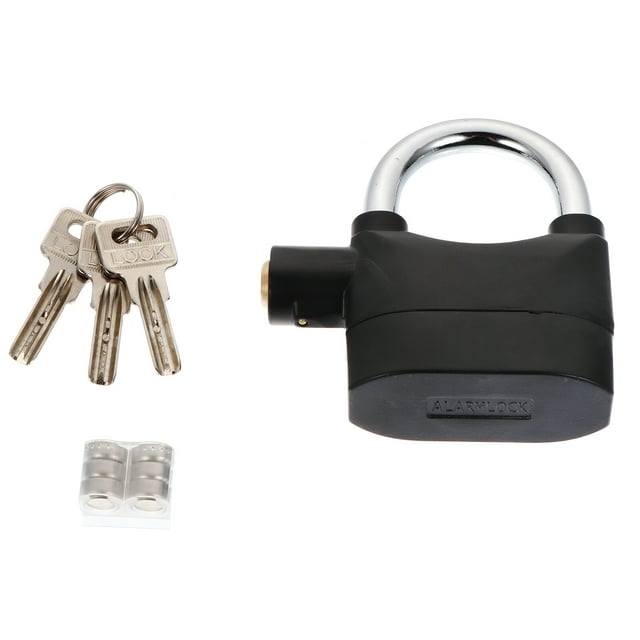 Miangastore 1Pc Universal Security Alarm Lock Bike Alarm Lock Durable U Bike Lock (Black)