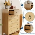 thumbnail image 4 of Huloretions Dresser for Bedroom,3 Drawer Dressers,Storage Chest of Drawers for Hallway,Living Room,Entryway, 4 of 10