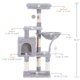 thumbnail image 3 of Cat Tree HCT004SW HCT004SW con percha de felpa acolchada, color gris claro, 3 of 7