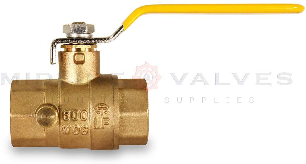 3/4 in. FIP x 3/4 in. FIP Premium Brass Full Port Ball Valve with Drain (10 Pack)