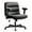 Faux Leather+Black, variant on Falvinoryn 25.6" Wide Seat Office Chair, High Back Ergonomic Task Chair with Padded Adjustable Armrests and Double Cushion, Swivel Home Office Desk Chair for Office, Bedroom (Black)