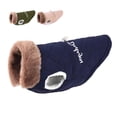 thumbnail image 2 of Waterproof Winter Pet Jacket Clothes Super Warm Small Dogs Clothing With Fur Collar Cotton Pet Outfits French Bulldog Coat Vest ShopWise Round, 2 of 9