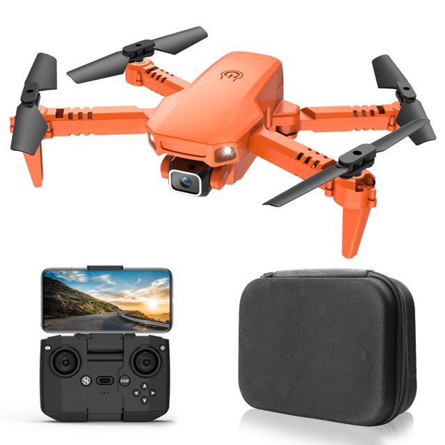 Helicóptero Remote Control X1 Remote Control Drone con cámara 4K Cámara dual WiFi FPV Mini Quadcopter plegable con función Vuelo de trayectoria Modo sin cabeza Vuelo 3D con bolsa de almacenamiento Abanopi Helicóptero RC