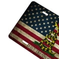 thumbnail image 3 of Yehwow Don't Tread On Me Patriotic Flags Metal Car Plate Aluminum License Plate, 3 of 6