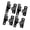8 black, variant on Tibvox 304 Steel Gate Hinges Not Welded Door Hinges Smooth for Secure Farm & Yard Use