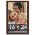 thumbnail image 2 of 16x24 Classic Modern Brown Picture Frame - UV Acrylic, Foam Board Backing, Hanging Hardware, 2 of 8