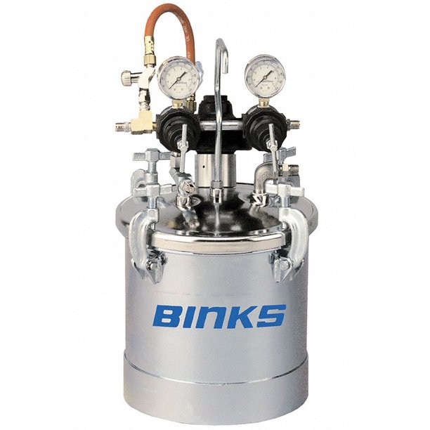 BINKS 83C221 Pressure Tank,2.8 Gal