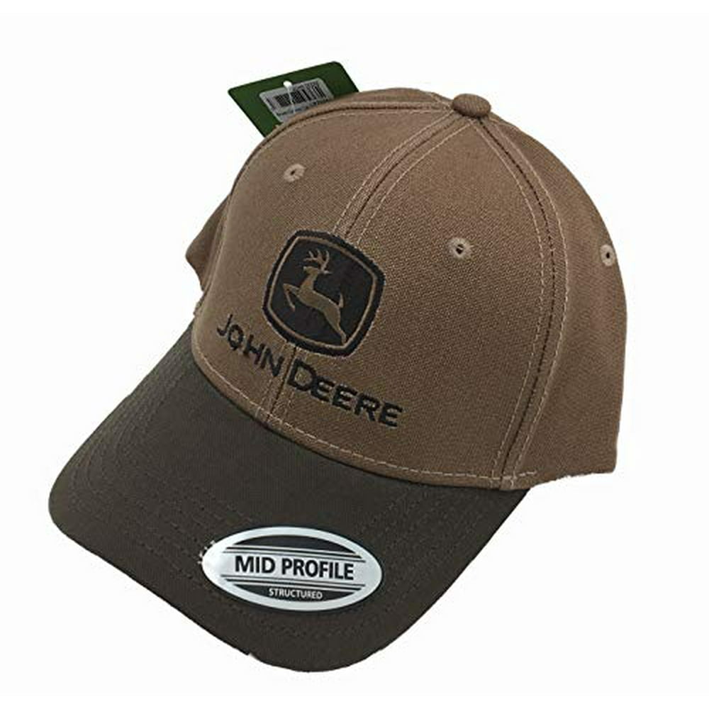 John Deere Brown Canvas Hat/Cap LP76084