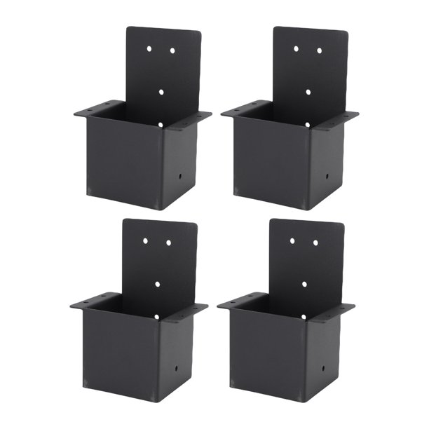 M Buder Soporte para Pérgola de Acero al Carbono con Alta Resistencia y Recubrimiento en Polvo Negro Soporte de Viga Superior para Poste de Pérgola Porches Cabañas Accesorios