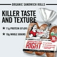 thumbnail image 2 of Dave's Killer Bread Sandwich Rolls Done Right, Organic White Bread Sandwich Rolls, 6 Count, 2 of 7