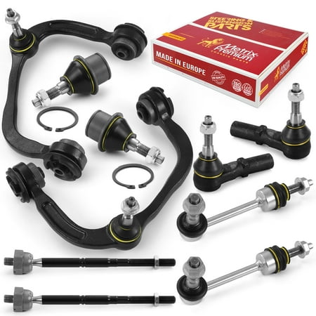 Metrix Premium Chassis Parts - 10 PC Front End Suspension Kit Fits 2004-2005 Ford F-150 4WD Replacement ES3691 EV463 K80149 K80279 RK80306 RK80308 Made in Europe