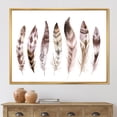 thumbnail image 2 of Designart 'Colourful Boho Art Feather Set X' Bohemian & Eclectic Framed Canvas Wall Art Print, 2 of 5