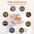 thumbnail image 5 of Lifewit Plastic Pencil Box with Snap-tight Lid, Large Capacity Hard Pencil Case, Stackable Craft organizer for Art Supply, Office, 6 Pack, 5 of 8