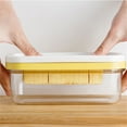 thumbnail image 6 of Mouliraty Plastic Butter Cutter Slicer, Large Airtight Butter Dish Container With Lid For Fridge, Easy To Cut & Store, 6 of 7