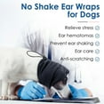 thumbnail image 4 of EISHOW Dog Calming Hoodie, No Flap Ear Wraps for Dogs Anxiety Relief, Dog Ear Muffs Noise Protection for Firework, Grooming, Force Drying, Dog Ear Covers Headband for Noise Cancelling, Grey L, 4 of 6