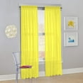thumbnail image 3 of Modern Sheer Rod Pocket Window Curtains 2 Panels Set for Living Room Bedroom, 54W x 45L Inches, 3 of 3