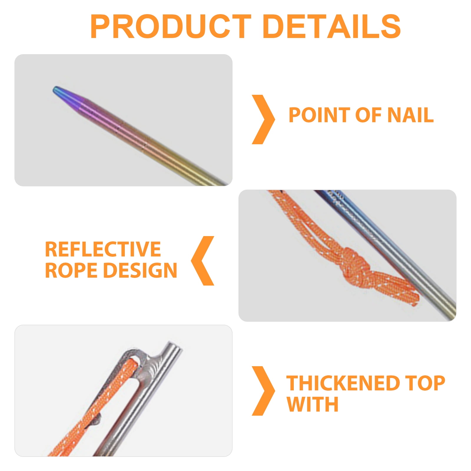 Tent Peg Alloy Ground Peg Camping Rock Bottoms Ground Anchors Tent Accessories For Outdoor Camping Tent Peg