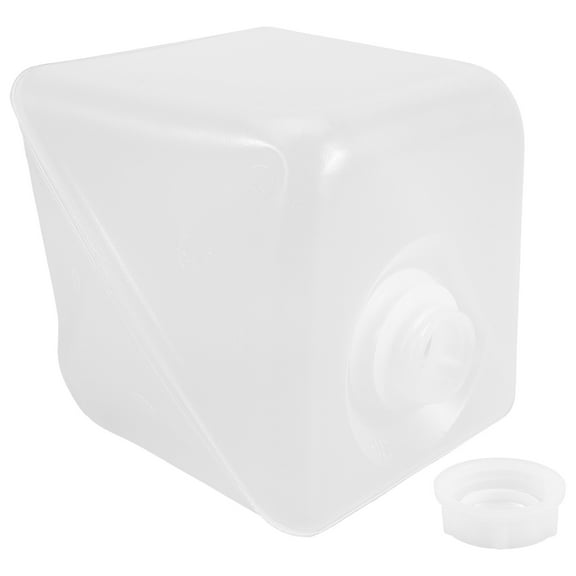 SOPOTUTU Collapsible Water Container with Lid Large Capacity for Outdoor Use Portable Foldable Plastic 1 gallon