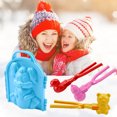 thumbnail image 4 of Juego de 4 piezas de colores para jugar con juguetes de nieve, trampa de nieve grande, molde de nieve, bolas de nieve para niños, herramientas de lucha contra bolas de nieve al aire libre Wmkox8yii shdjk3639, 4 of 6