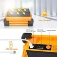thumbnail image 2 of 100W Rechargeable LED Flood Light 4 Modes Super Bright Work Light Portable LED Spotlight with Solar Powered Jobsite Lamp for Building Site, Camping, Fishing, Car Repair, DIY, 2 of 5